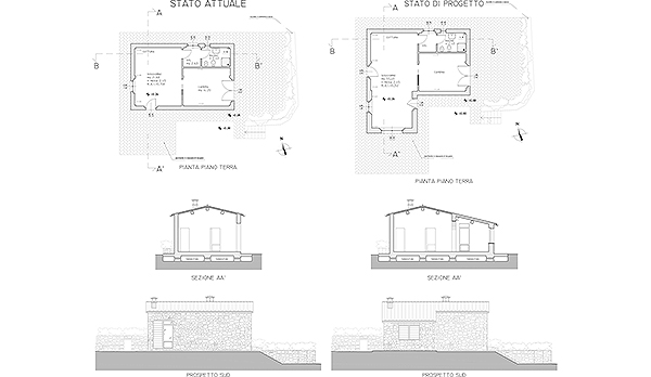 Ampliamento volumetrico casa colonica