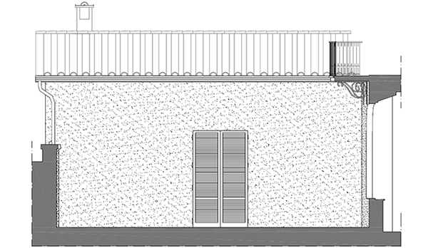 Riorganizzazione prospetto terrazza
Immobile in via Montanini 