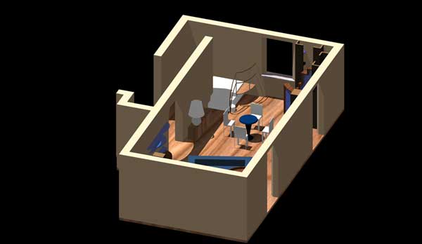 Progetto arredo soggiorno