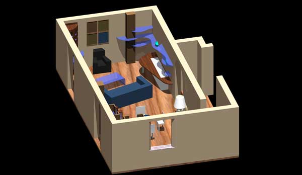 Progetto arredo soggiorno
