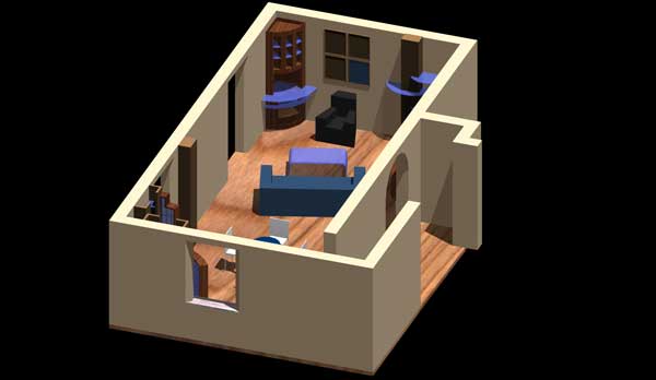 Progetto arredo soggiorno