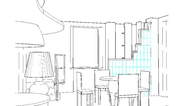 Progetto arredo soggiorno