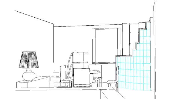 Progetto arredo soggiorno